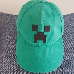 Small/ medium green Minecraft Creeper baseball cap